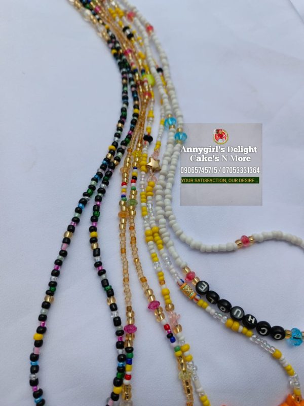 colorful waist beads