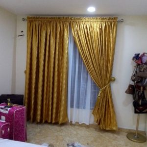 Bronze gold Dubai curtain