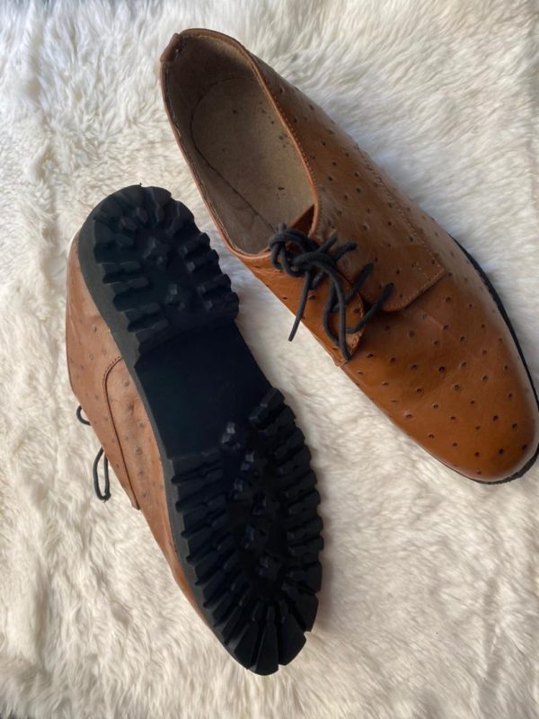 Brown cooperate shoe