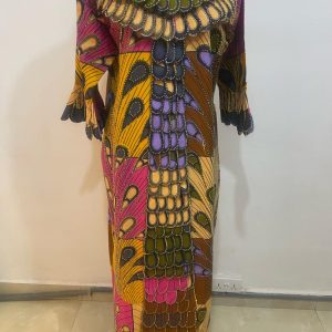 FAUSAT Mixed color long Ankara