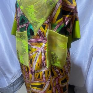 TADE Kampala mixed with scuba lace Bubu gown