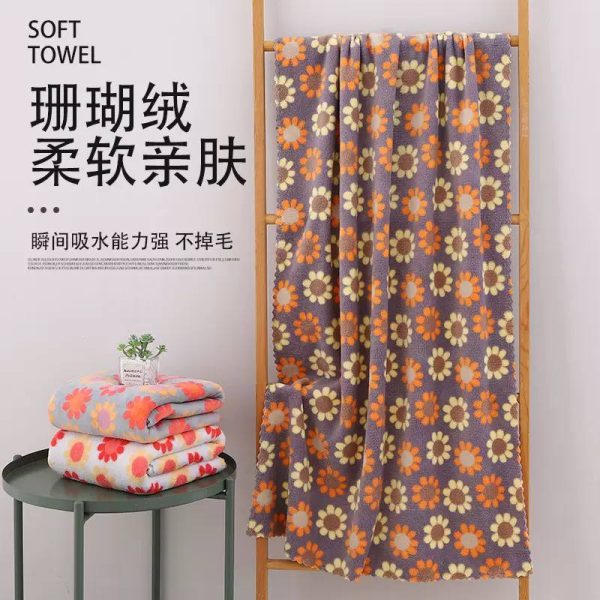 2in1 flowery towel