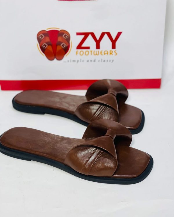 Simple and classy  bow tie ladies slippers