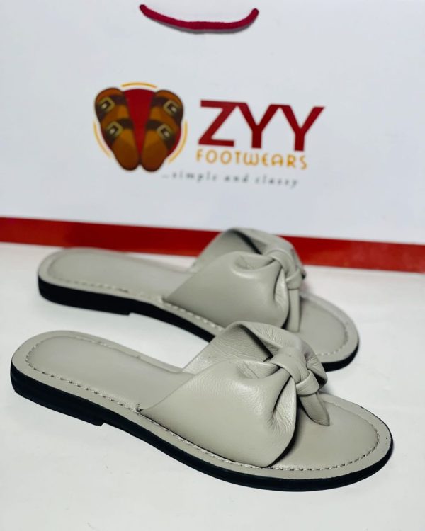 Simple and classy  bow tie ladies slippers