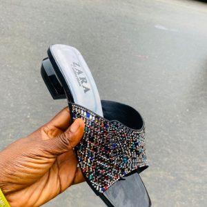 Zara net slippers