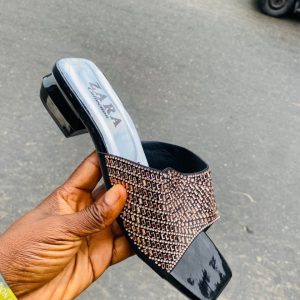 Zara net slippers