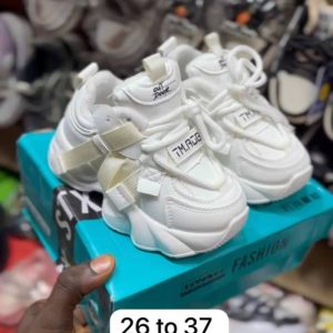 White lace sneakers