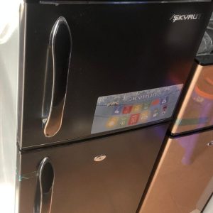 Skyrun 118L Double Door Top Mount Fridge (BCD-118HC) - Black